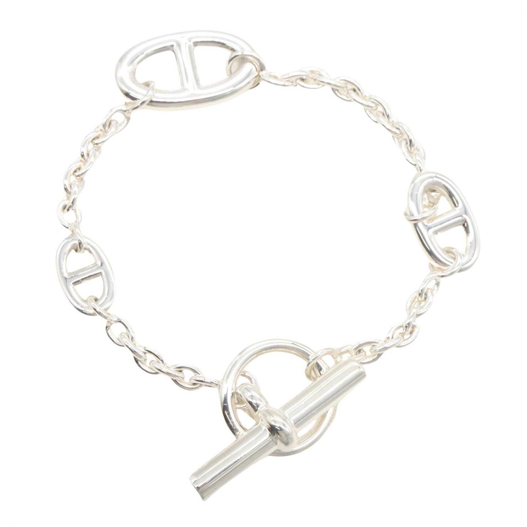 エルメス HERMES ファランドール LG ブレスレット ブレスレット アクセサリー シルバー925 メンズ レディース シルバー系 【中古】