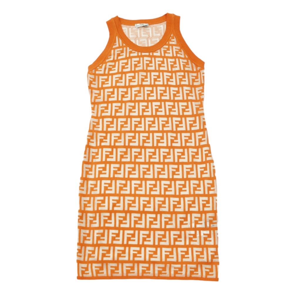 フェンディ ワンピース コットン FZD760 A7U3 レディース FENDI  中古