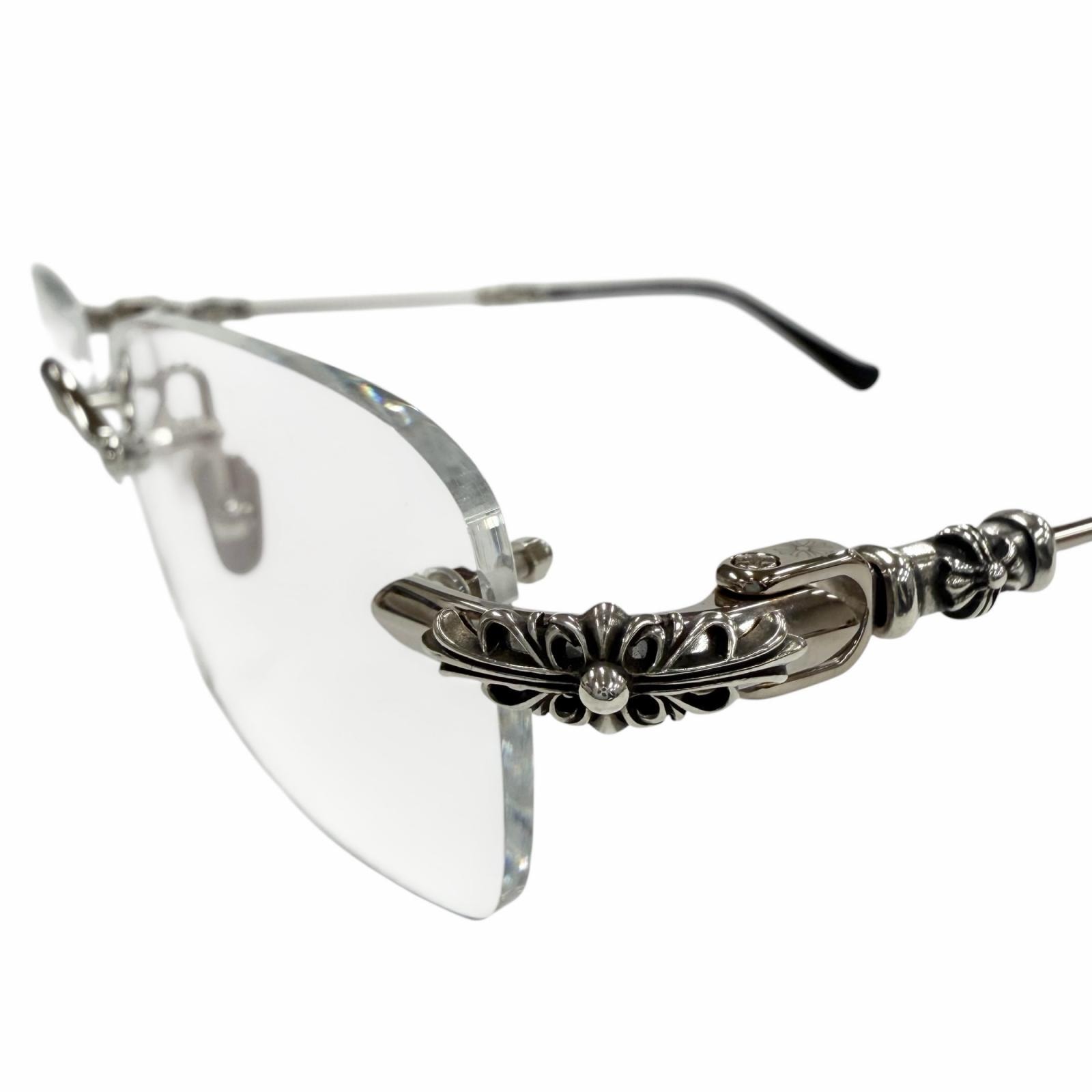 Chrome Hearts PILLS III Rimless Glasses "Black/Silver"