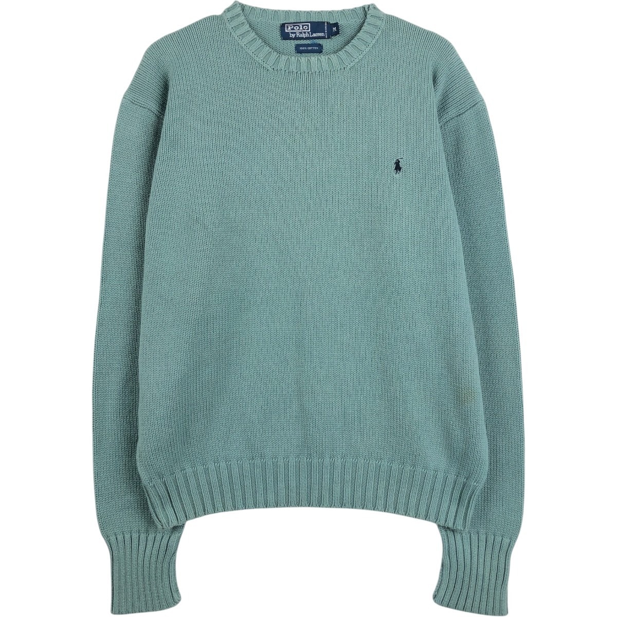 古着 ラルフローレン Ralph Lauren POLO by Ralph Lauren コットンニットセーター メンズM相当/eaa678917