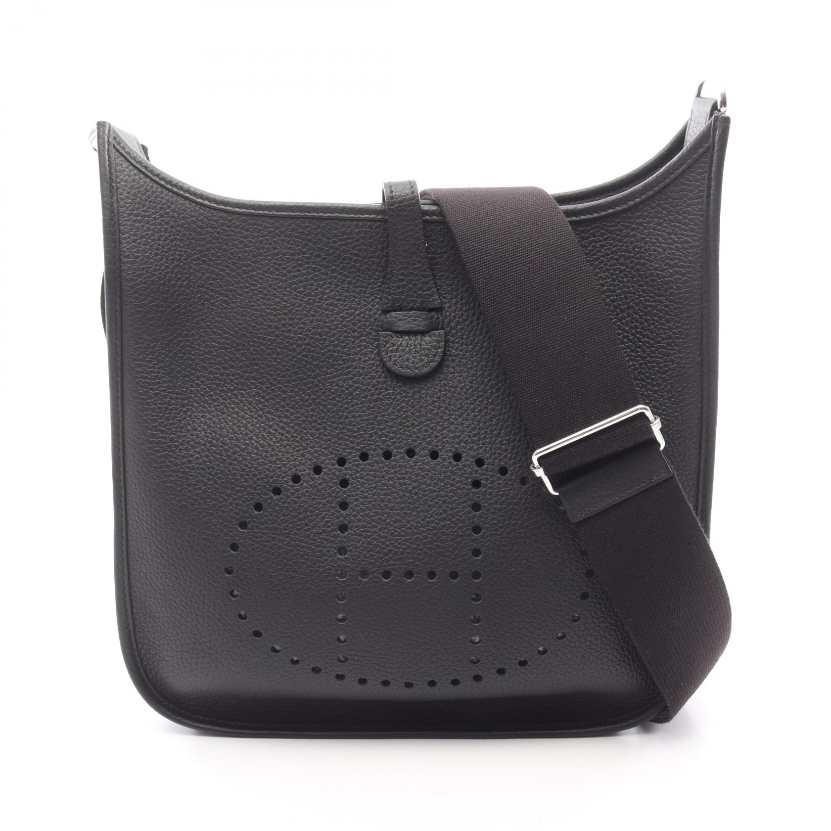 エルメス HERMES エヴリン 3 トロワ PM ショルダーバッグ バッグ レザー トリヨンクレマンス トリヨンクレマンス ブラック(エルメス) U刻印(2022年製造) レディース ブラック系 【中古】
