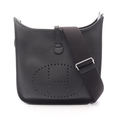 エルメス HERMES エヴリン 3 トロワ PM ショルダーバッグ バッグ レザー トリヨンクレマンス トリヨンクレマンス ブラック(エルメス) U刻印(2022年製造) レディース ブラック系 【中古】