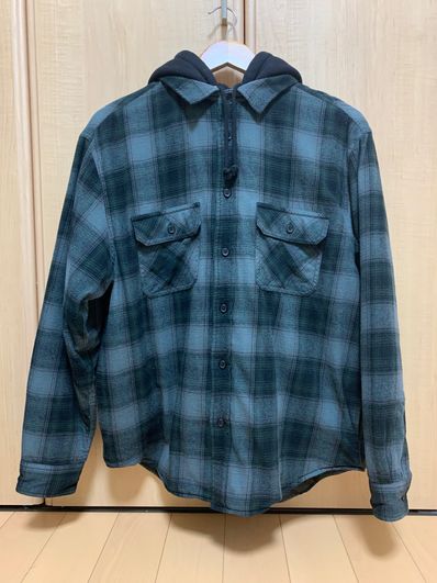 Supreme Hooded Flannel Zip Up Shirt "Black"