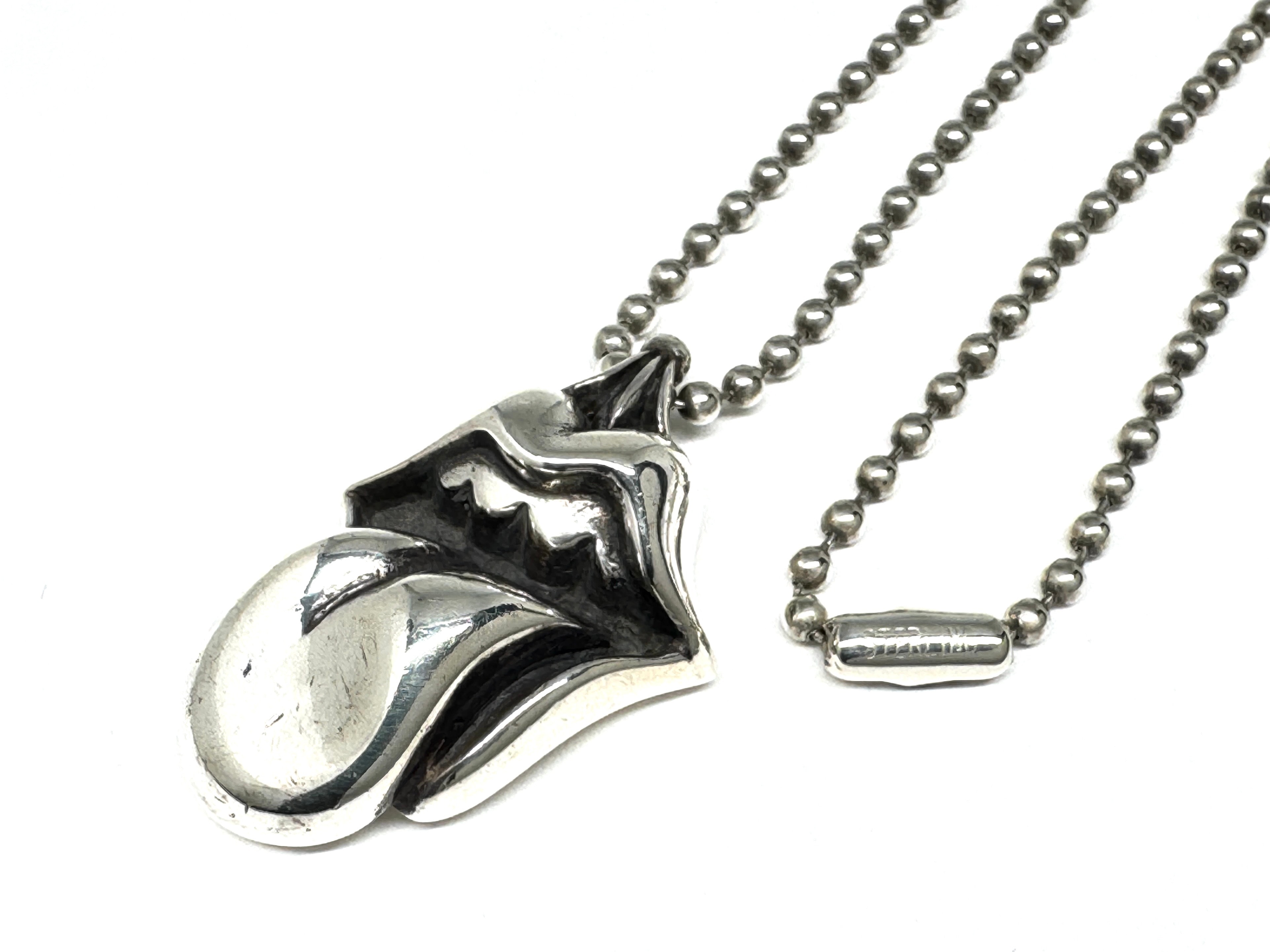 Chrome Hearts Lips Tongue Charm "Silver"