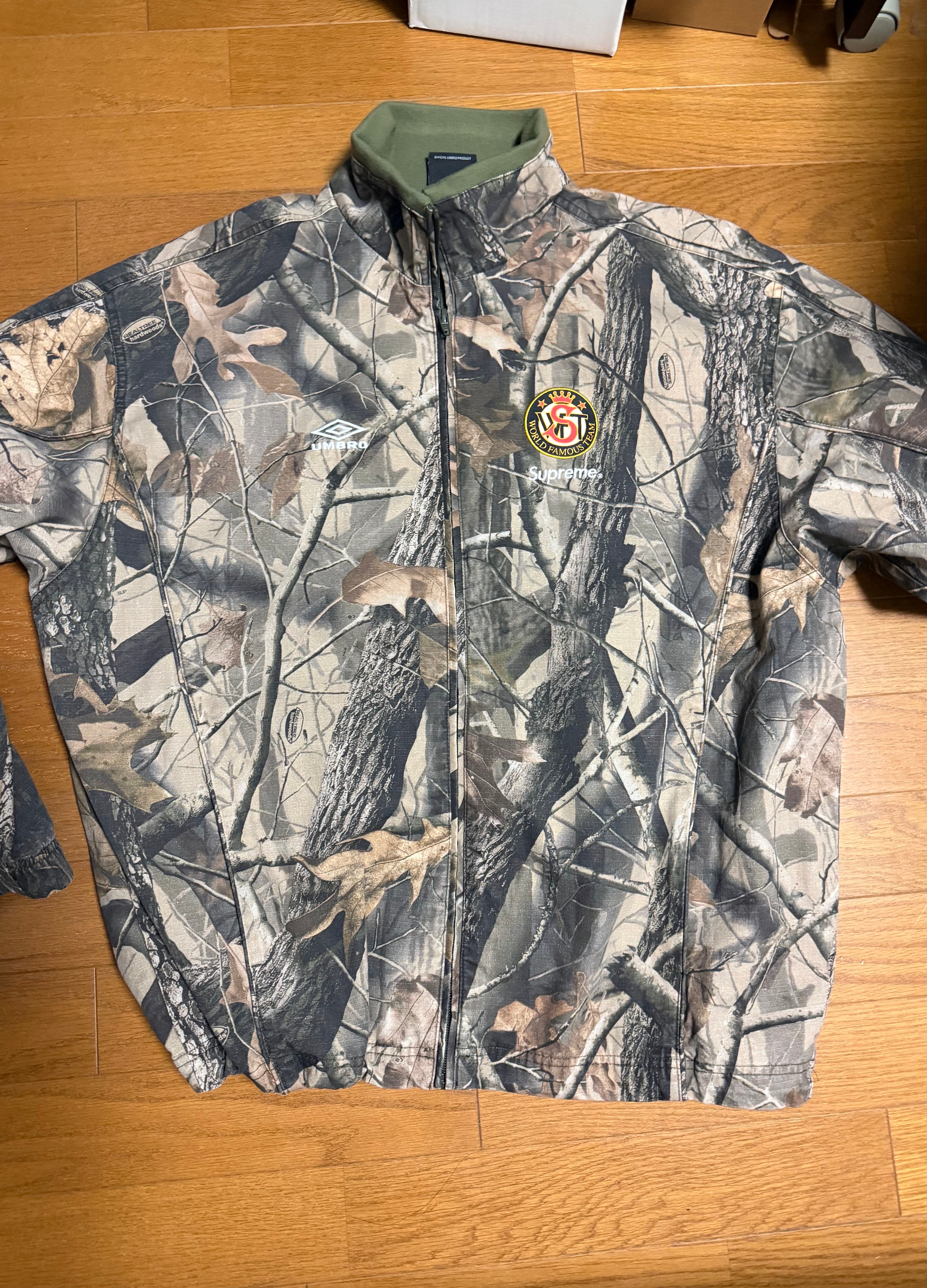Supreme x Umbro Cotton Ripstop Track Jacket (26SS) "Realtree Hardwoods Camo"