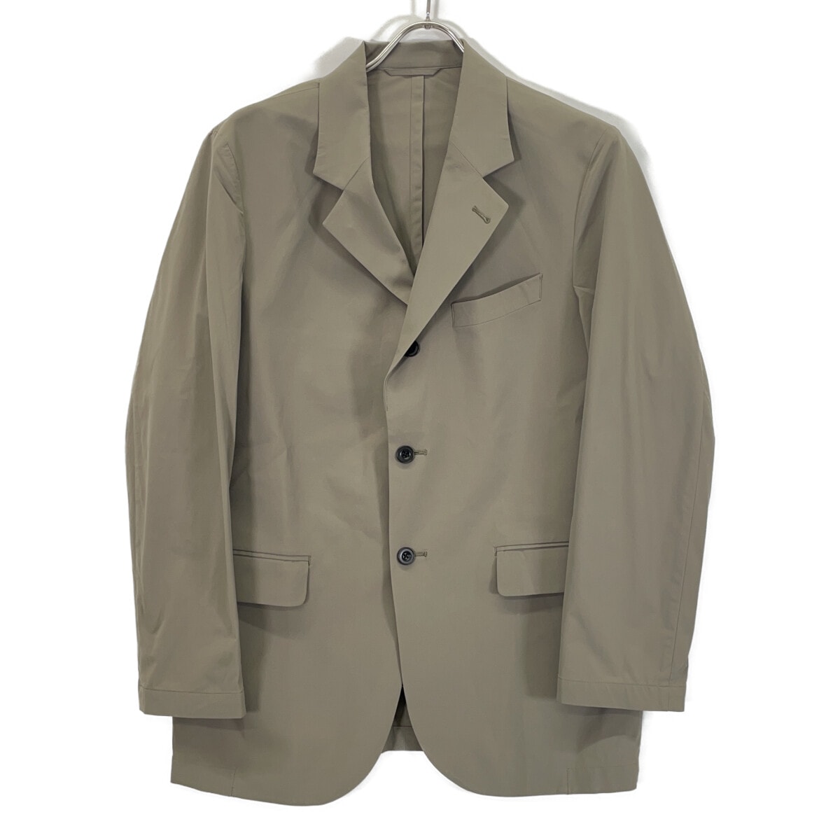 ランバンコレクション 158252 カーキ 2WAYストレッチナイロンオーバーサイズジャケット 50