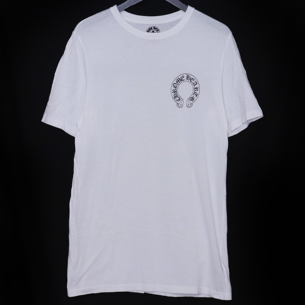 CHROME HEARTS オールド スクロールラベル ホースシューポケットTシャツ