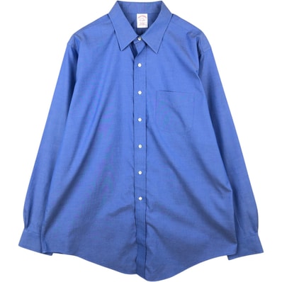 古着 ブルックスブラザーズ Brooks Brothers Est.1818 長袖 コットンシャツ メンズXL相当/eaa622291
