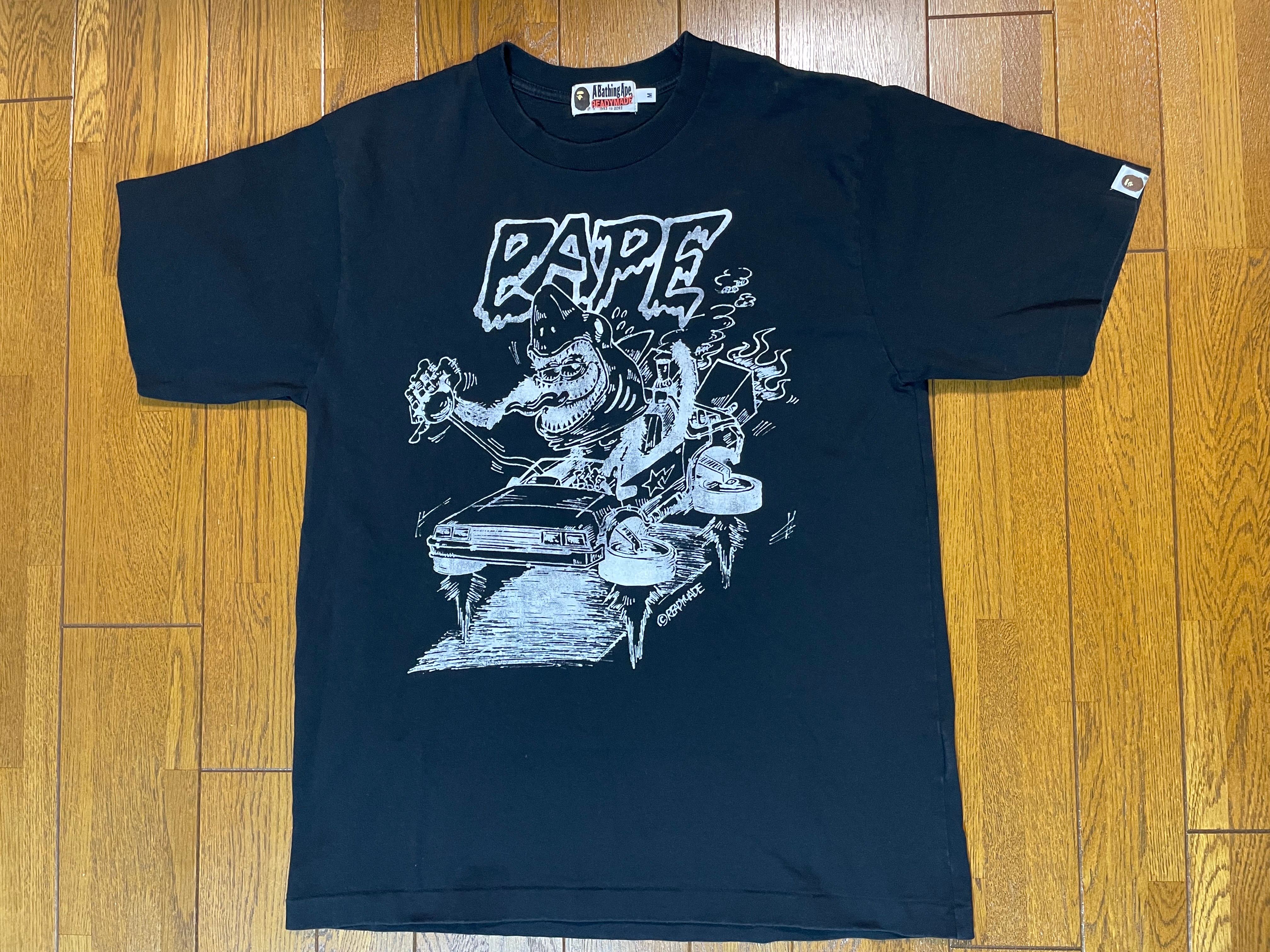 A BATHING APE / READYMADE SHARK WIDE TEE "Black"