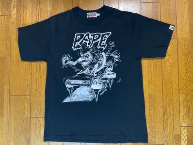 A BATHING APE / READYMADE SHARK WIDE TEE "Black"