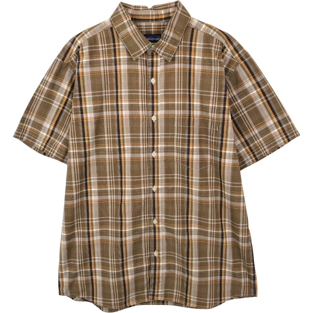古着 00年代 パタゴニア Patagonia ORGANIC COTTON オーガニックコットン 54840S9 半袖 コットン チェックシャツ メンズL相当/eaa670711