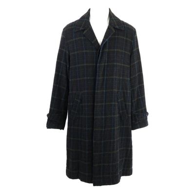 アンダーカバー UCZ4301-2 チェック 切替縮絨 ロング 2