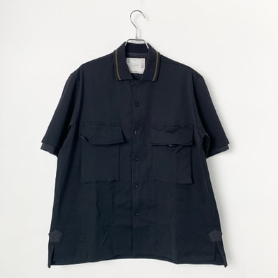 sacai Cotton Jersey Shirt "Black"