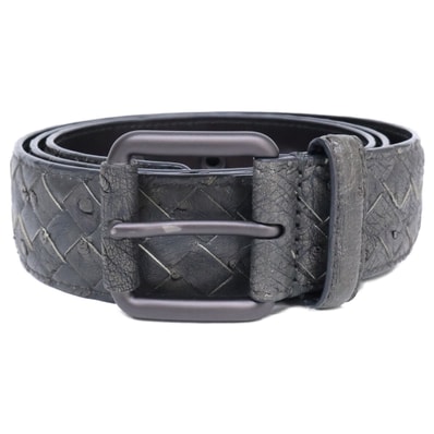 ボッテガヴェネタ 【美品】オーストリッチ イントレチャート 90CM 36IN