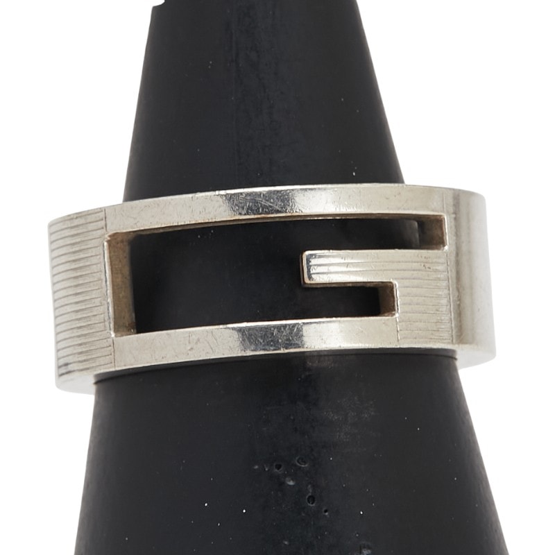 グッチ ブランデッドG リング 指輪 #15 SV925 シルバー メンズ GUCCI 【中古】