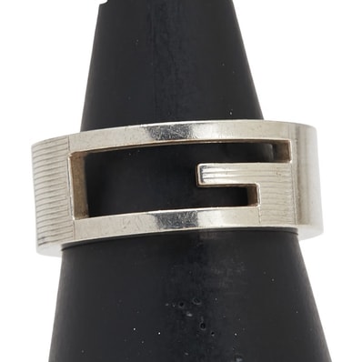 グッチ ブランデッドG リング 指輪 #15 SV925 シルバー メンズ GUCCI 【中古】