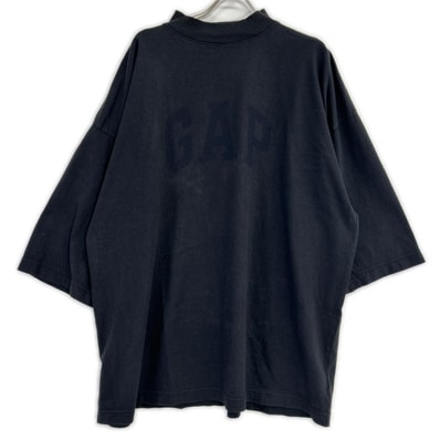 イージー 【×GAP】719615 ブラック ENGINEERED BY BALENCIAGA DOVE Tシャツ M