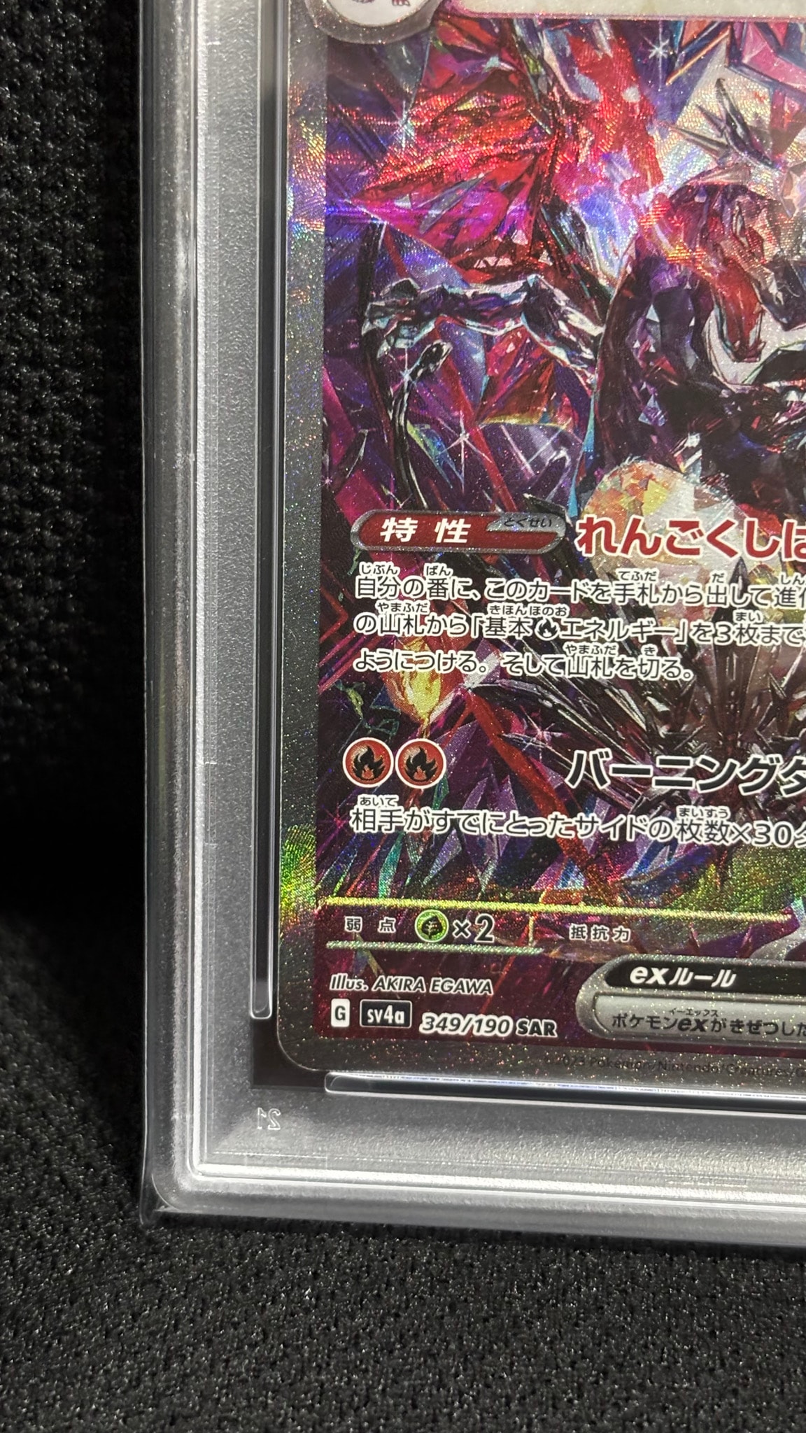 PSA10】リザードンex SAR [SV4a 349/190](ハイクラスパック