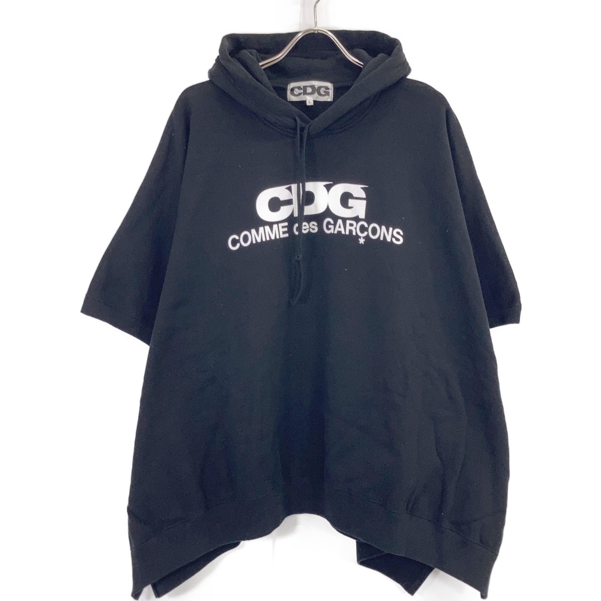 シーディージー 19年製 SZ-T018 コットン100 CDGロゴ 半袖パーカー L