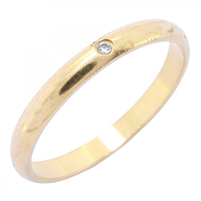 【6jdb0422-05】カルティエ リング クラシック 1PD K18YG イエローゴールド ダイヤモンド #58【中古】メンズ