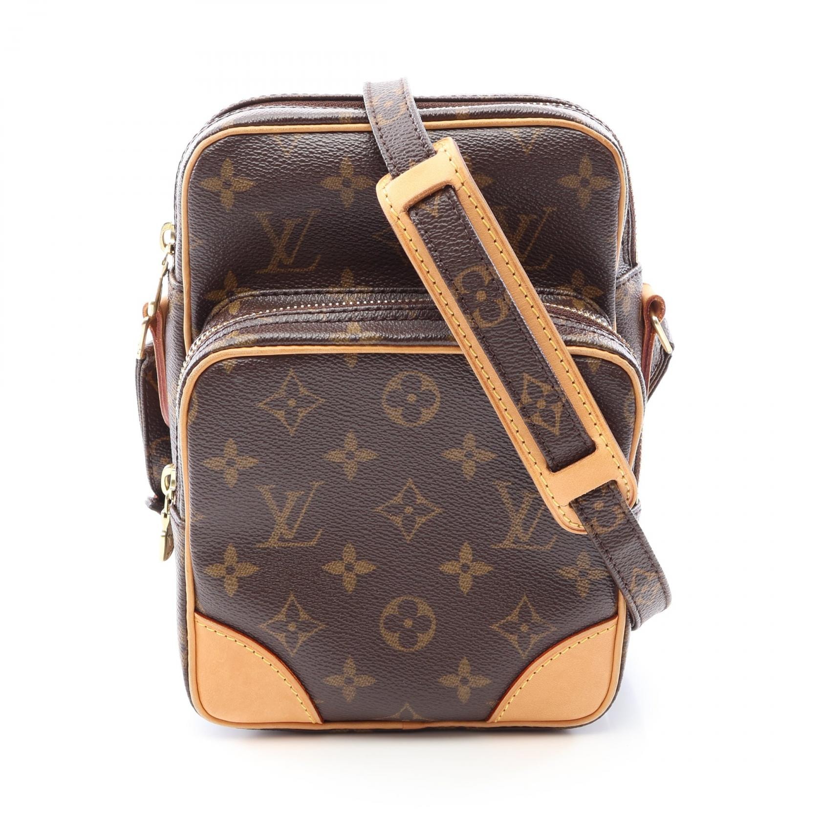 ルイ・ヴィトン LOUIS VUITTON アマゾン ショルダーバッグ バッグ PVCコーティングキャンバス レザー モノグラム レディース ブラウン系 M45236 【中古】