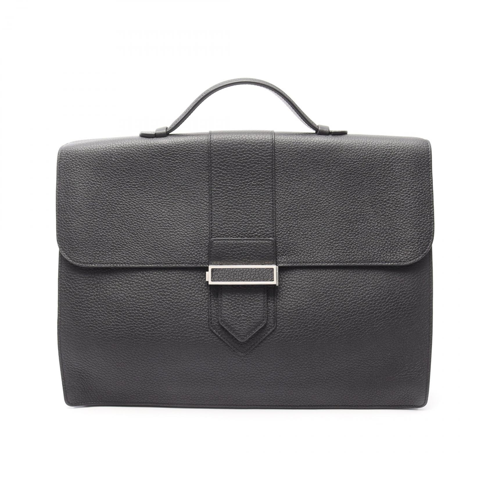 デルヴォー Delvaux ビジネスバッグ バッグ レザー メンズ ブラック系 【中古】
