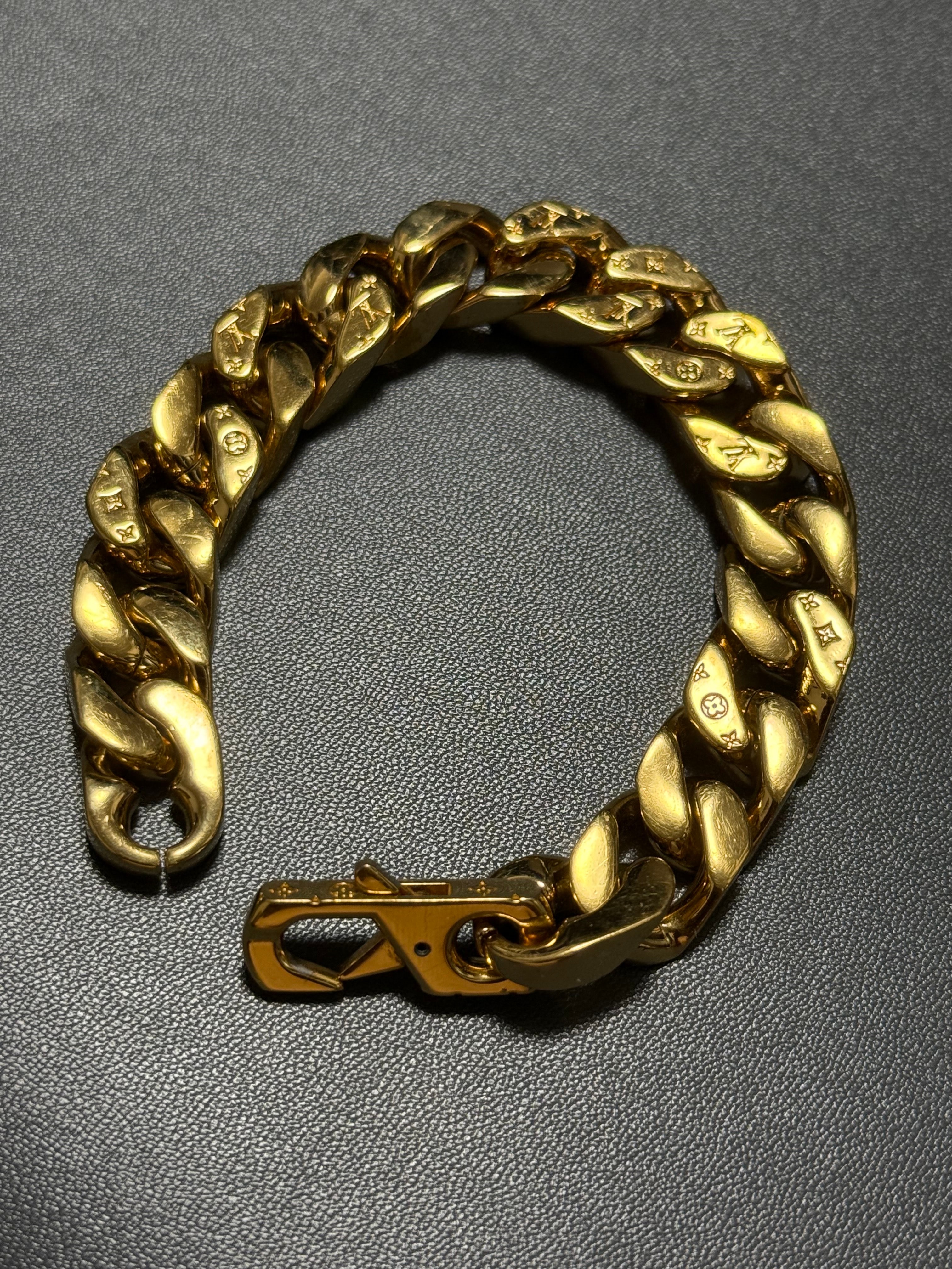 ルイヴィトン LVリンクス ブレスレット ゴールド モノグラム(Lサイズ)