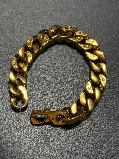 ルイヴィトン LVリンクス ブレスレット ゴールド モノグラム(Lサイズ)