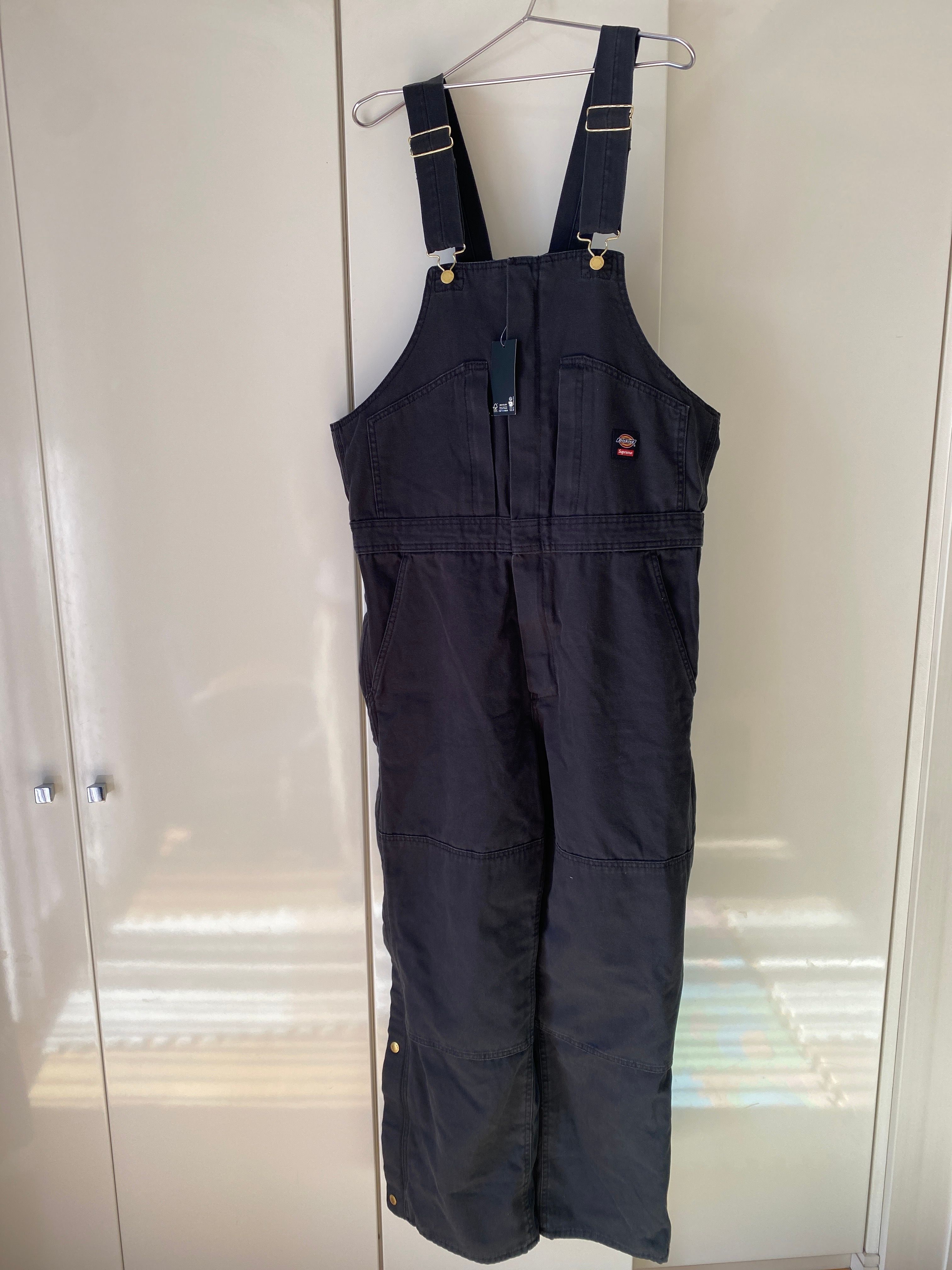 Supreme x Dickies Flannel Lined Overall "Black"