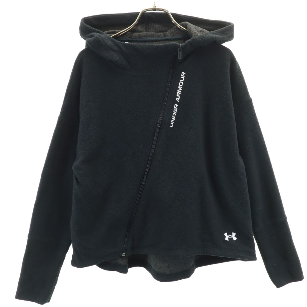 UNDER ARMOUR アンダーアーマー 長袖 フリース ジップパーカー MD ブラック