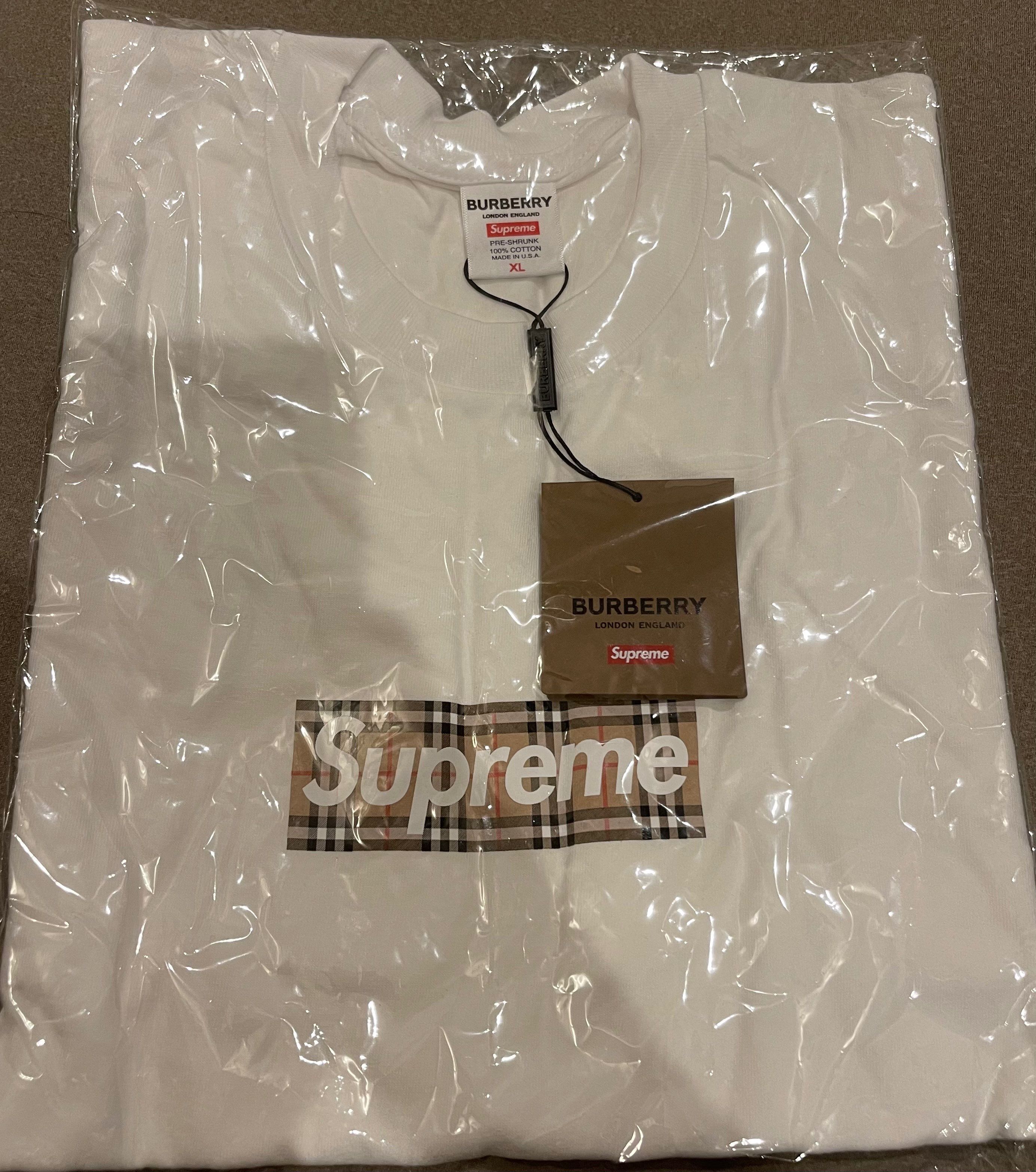 Supreme / Burberry Box Logo Tee "White"
