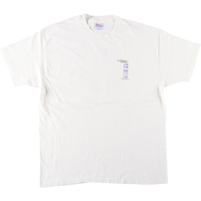 古着 90年代 ヘインズ Hanes BEEFY-T 青タグ QUALCOMM クアルコム アドバタイジングTシャツ USA製 メンズXL相当 ヴィンテージ/eaa619575
