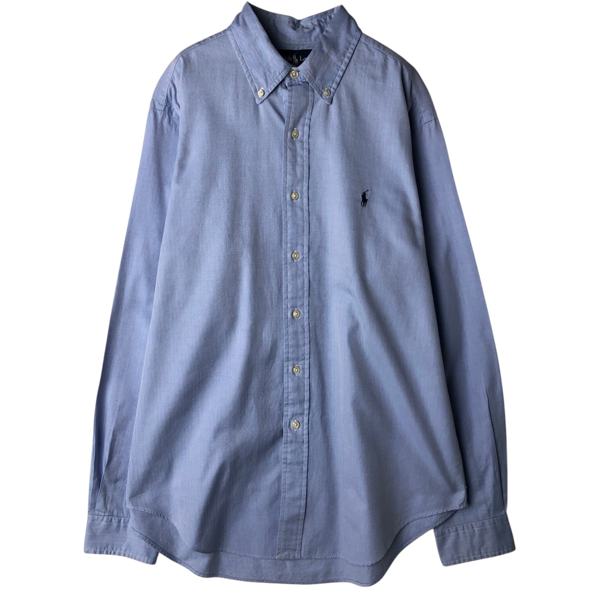 古着 ラルフローレン Ralph Lauren CLASSIC FIT ヘリンボーン 長袖 ボタンダウンシャツ メンズL相当/eaa632551