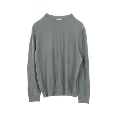 エルメス HERMES Hブラッシュ ニット 衣料品 トップス ウール メンズ グリーン系 【中古】