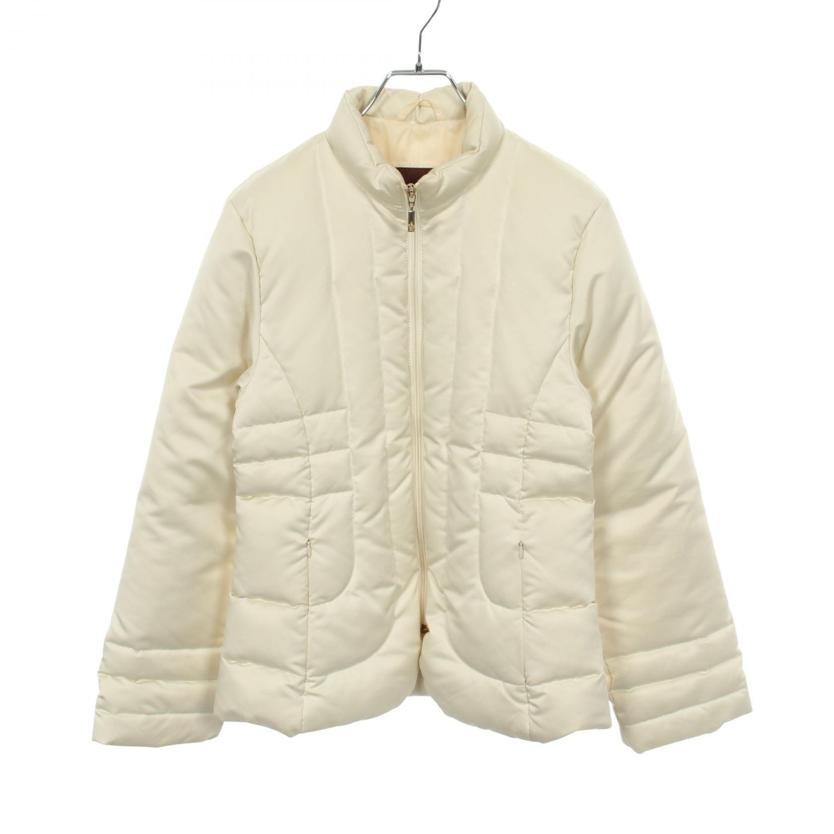 モンクレール MONCLER ダウンジャケット 衣料品 アウター ナイロン レディース ホワイト系 46357 【中古】