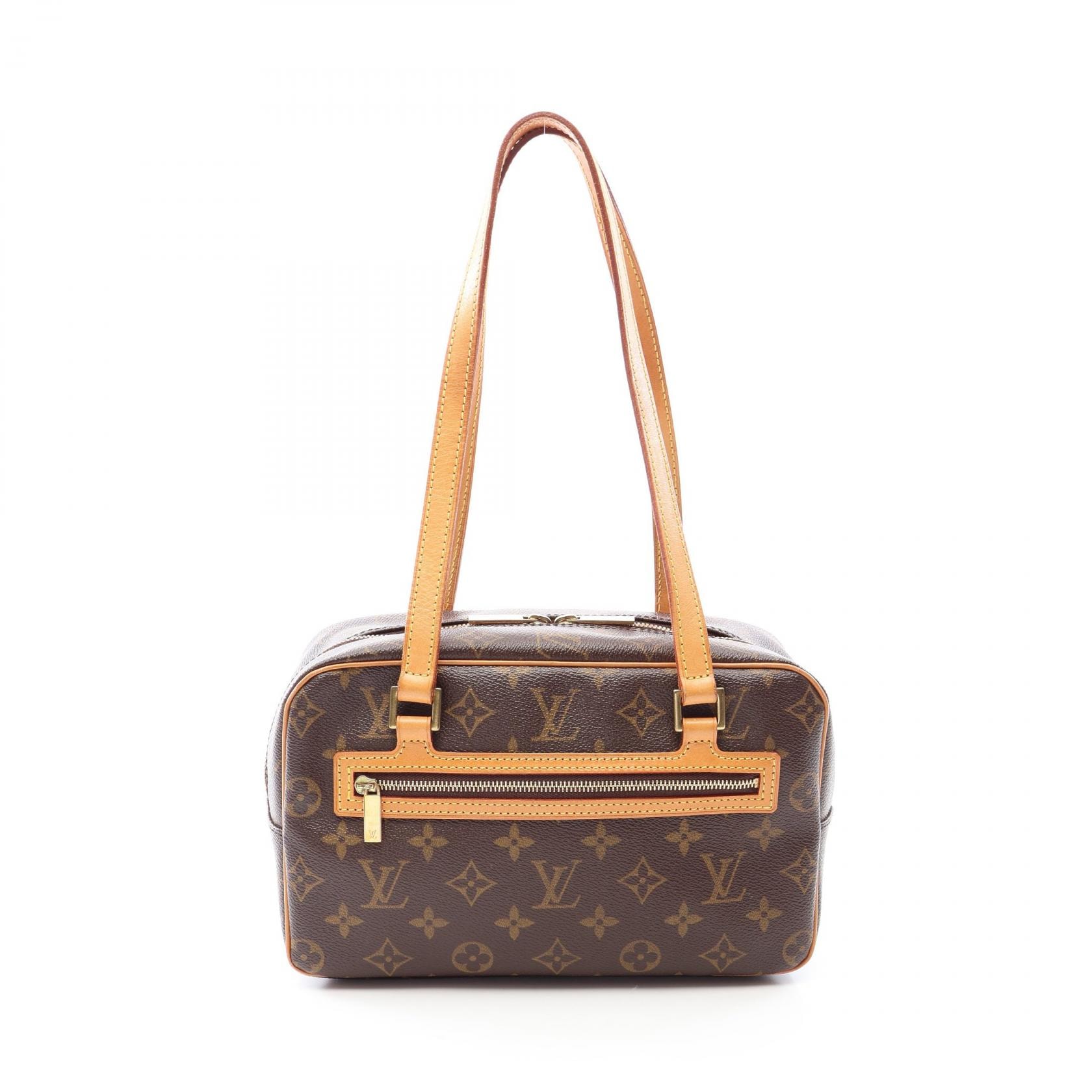 ルイ・ヴィトン LOUIS VUITTON シテMM ショルダーバッグ バッグ PVCコーティングキャンバス レザー モノグラム レディース ブラウン系 M51182 【中古】