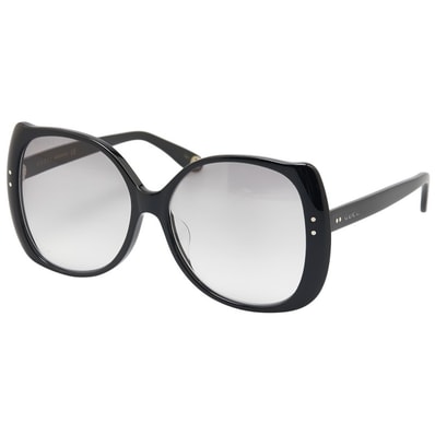 グッチ ロゴ アイウェア バタフライ サングラス GG0472SA ブラック プラスチック レディース GUCCI 【中古】
