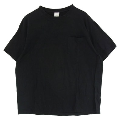 COMOLI コモリ Tシャツ 24SS Z01-05017 空紡天竺 サープラス 無地 クルーネック 丸首 Tシャツ ブラック系 4【中古】