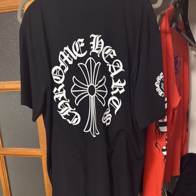 Chrome Hearts CH Cross Neck Print T-Shirt "Black"