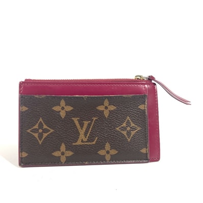 Louis Vuitton Monogram Porte Cartes Zip "Fuchsia"