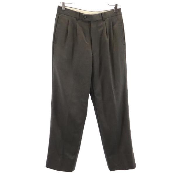 Christian Dior クリスチャンディオール 90s オールド ウール スラックスパンツ 74 ブラウン系