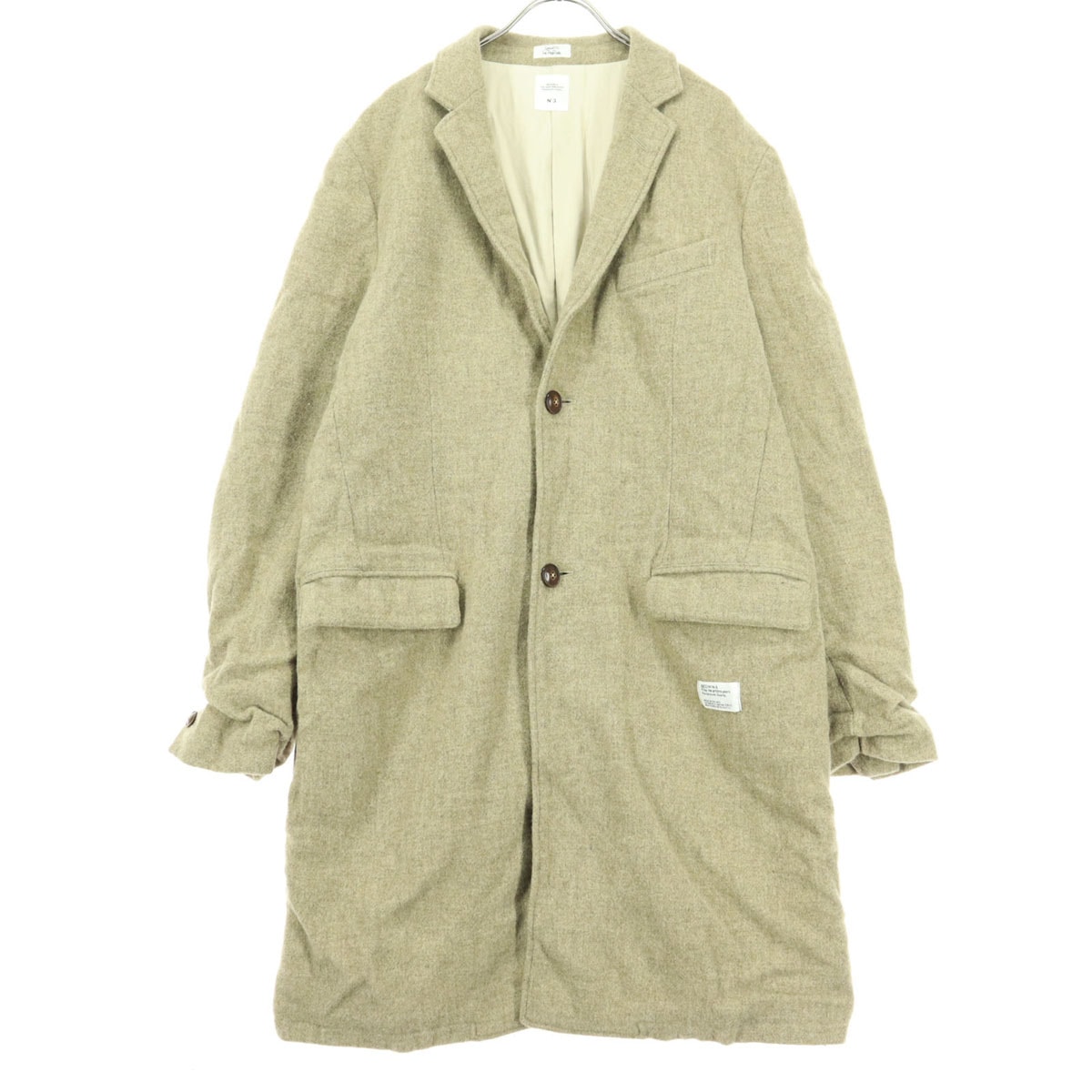 BEDWIN & THE HEARTBREAKERS ベドウィンアンドザハートブレイカーズ 日本製 長袖 チェスターコート ブラウン