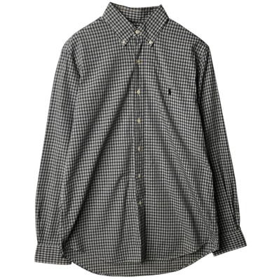 古着 ラルフローレン Ralph Lauren 長袖 ボタンダウンチェックシャツ メンズM相当/eaa634816