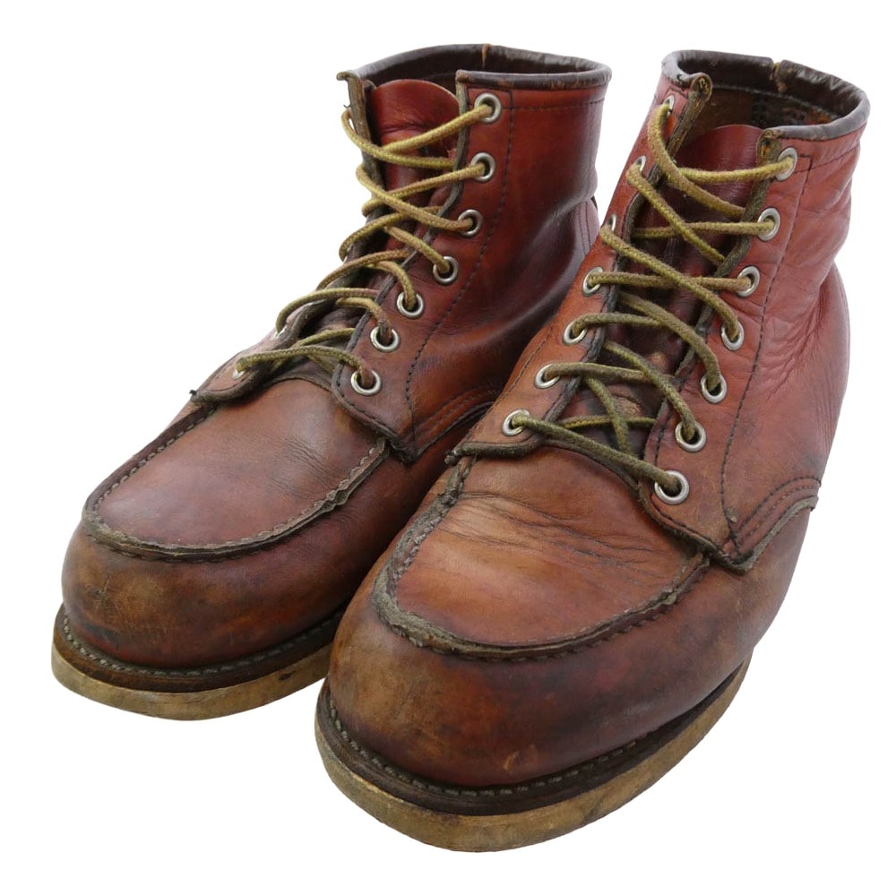 RED WING レッドウィング ブーツ 875 刺繍羽 CLASSIC MOC アイリッシュセッター モックトゥ ブーツ ブラウン系 US8.5E【中古】