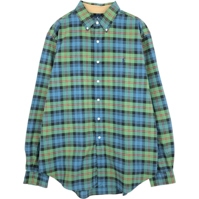 古着 ラルフローレン Ralph Lauren 長袖 ボタンダウンチェックシャツ メンズL相当/eaa659216