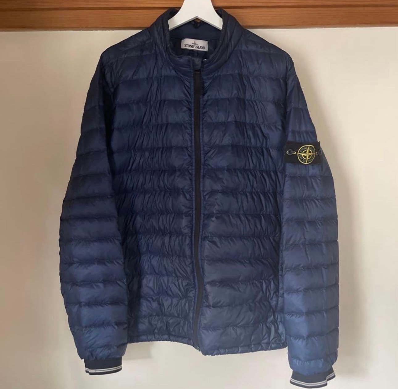 Stone Island ストーンアイランド 超軽量ダウンジャケットMICRO RIP STOP 7 DEN ネイビー 正規品