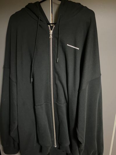 PEACEMINUSONE PMO OVERSIZE HOOD ZIP-UP #1 "Black" / G-DRAGON