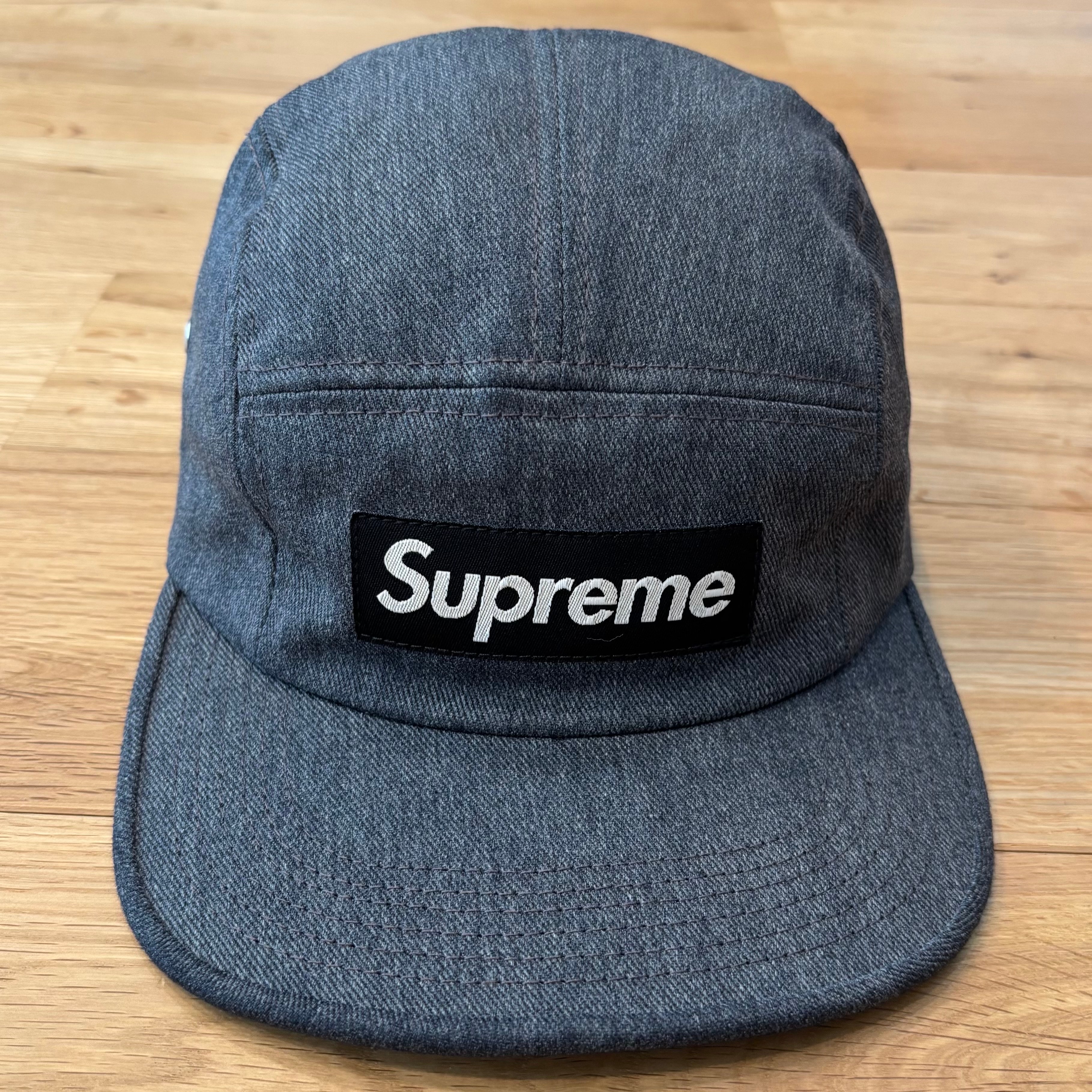Supreme Camp Cap Box Logo キャップ グレー ボックスロゴ シュプリーム