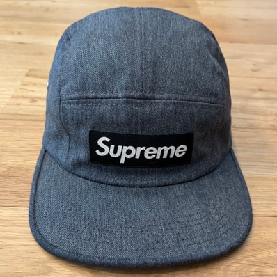 Supreme Camp Cap Box Logo キャップ グレー ボックスロゴ シュプリーム