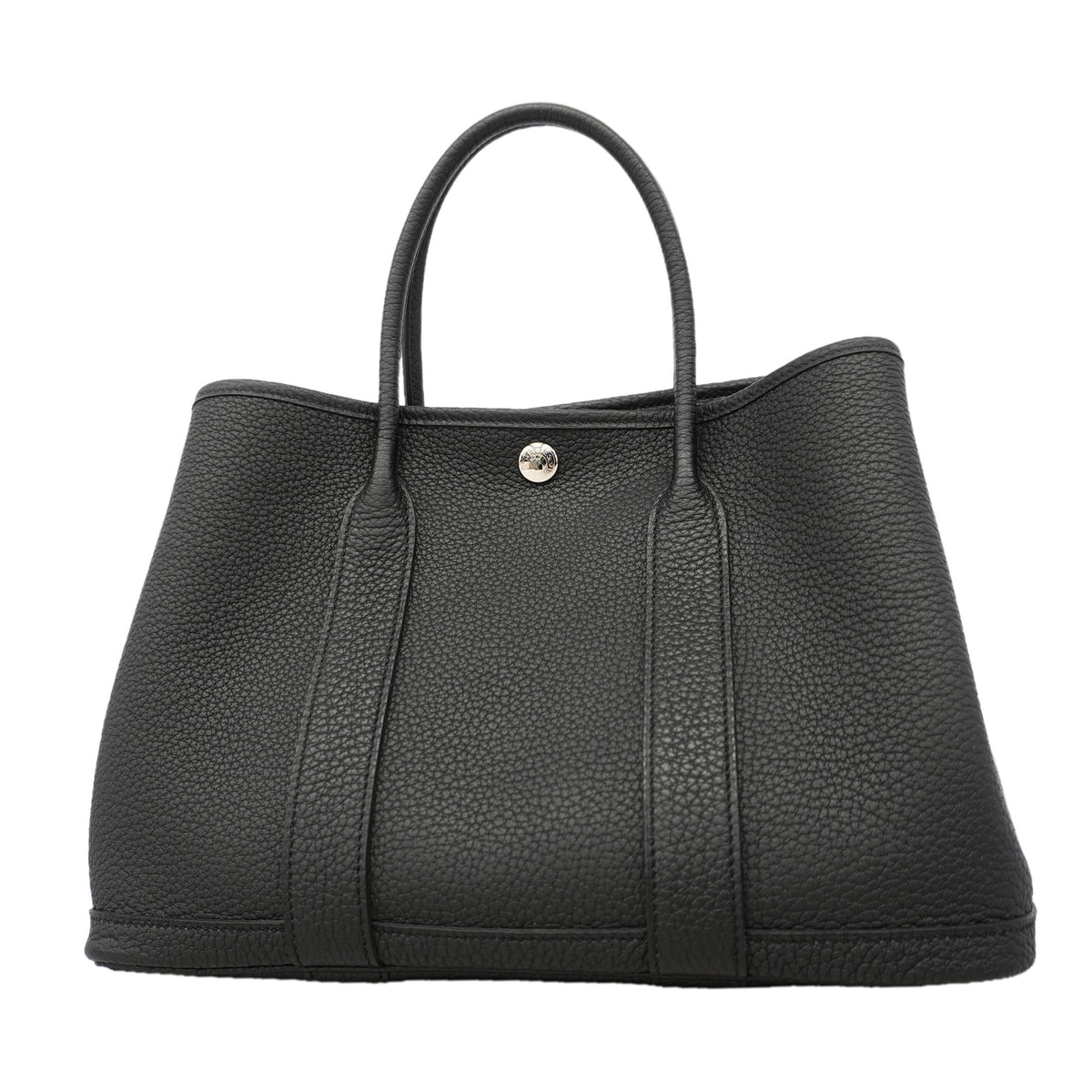 ★最終価格★SALE【6id5854】エルメス トートバッグ ガーデンパーティTPM ネゴンダ ブラック シルバー金具 B刻印【中古】レディース